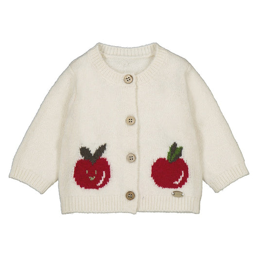 Red Apple Knit Cardigan