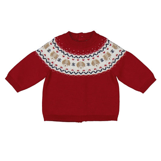 Puppy & Heart Patterned Sweater