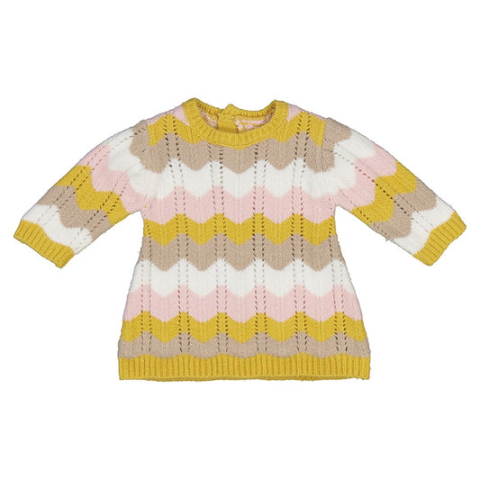 Chevron Knit Sweater Dress