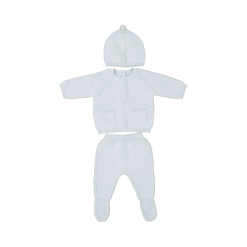 Sky Textured Knit 3pc Set