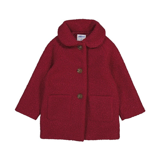 Cherry Button Up Shearling Coat