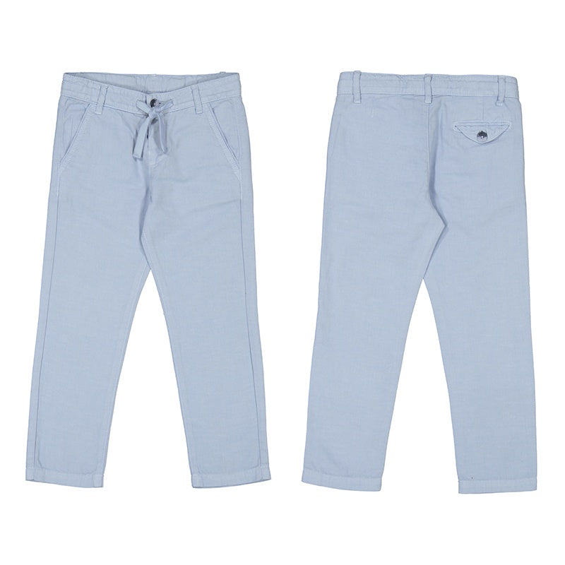 Baby Blue Pearl Linen Pant