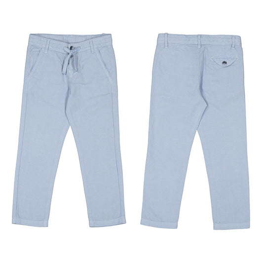 Baby Blue Pearl Linen Pant