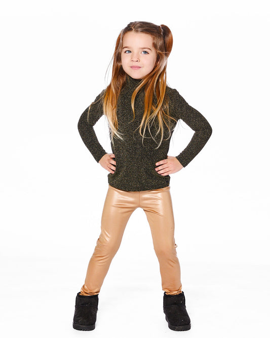 Shimmer Gold Stretch Legging