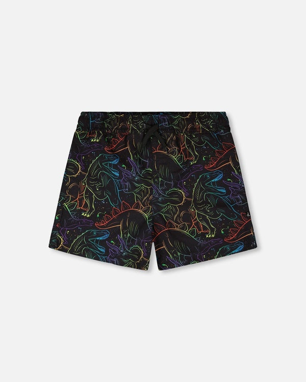 Gradient Dino Swim Trunks