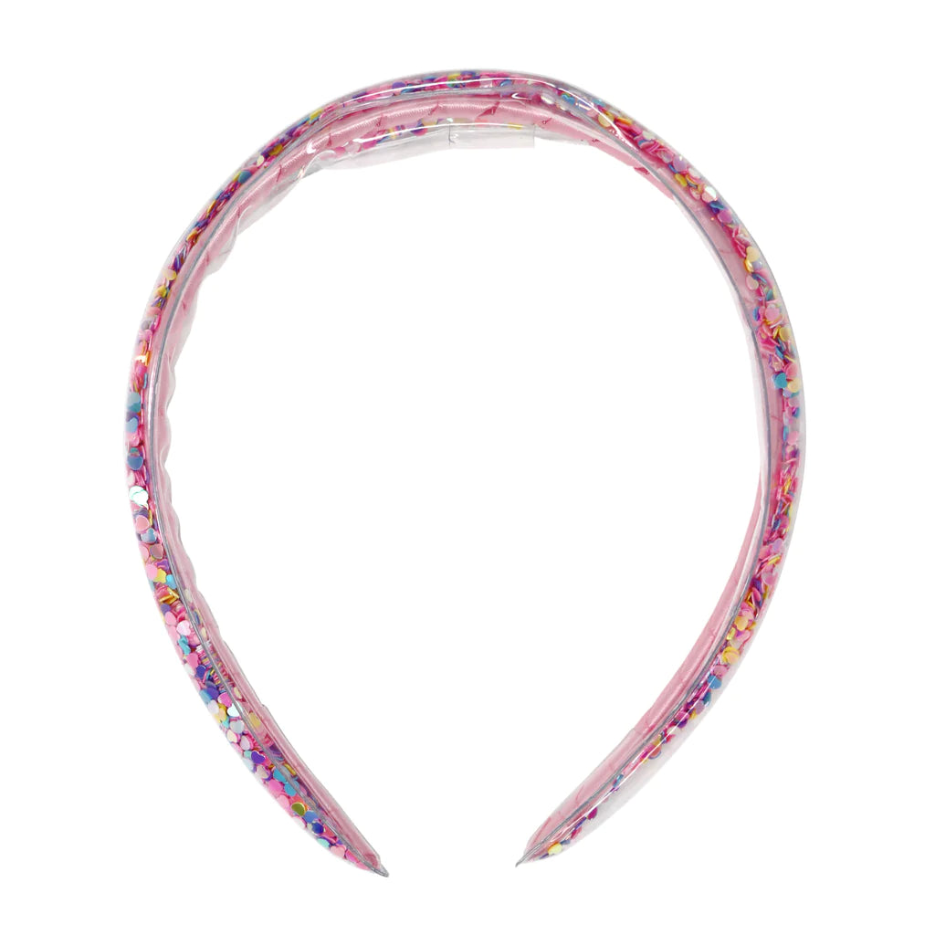Rainbow Glitter Headband