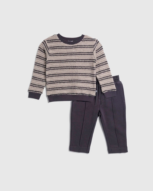 Loopy Stripe Knit LS Set
