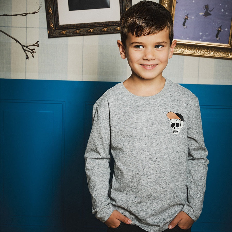 Dancing Skeletons Knit LS Kid Top