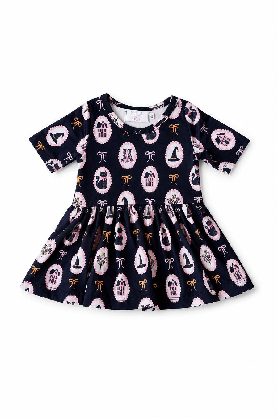 Hocus Pocus 3/4 Sleeve Pocket Twirl Bodysuit
