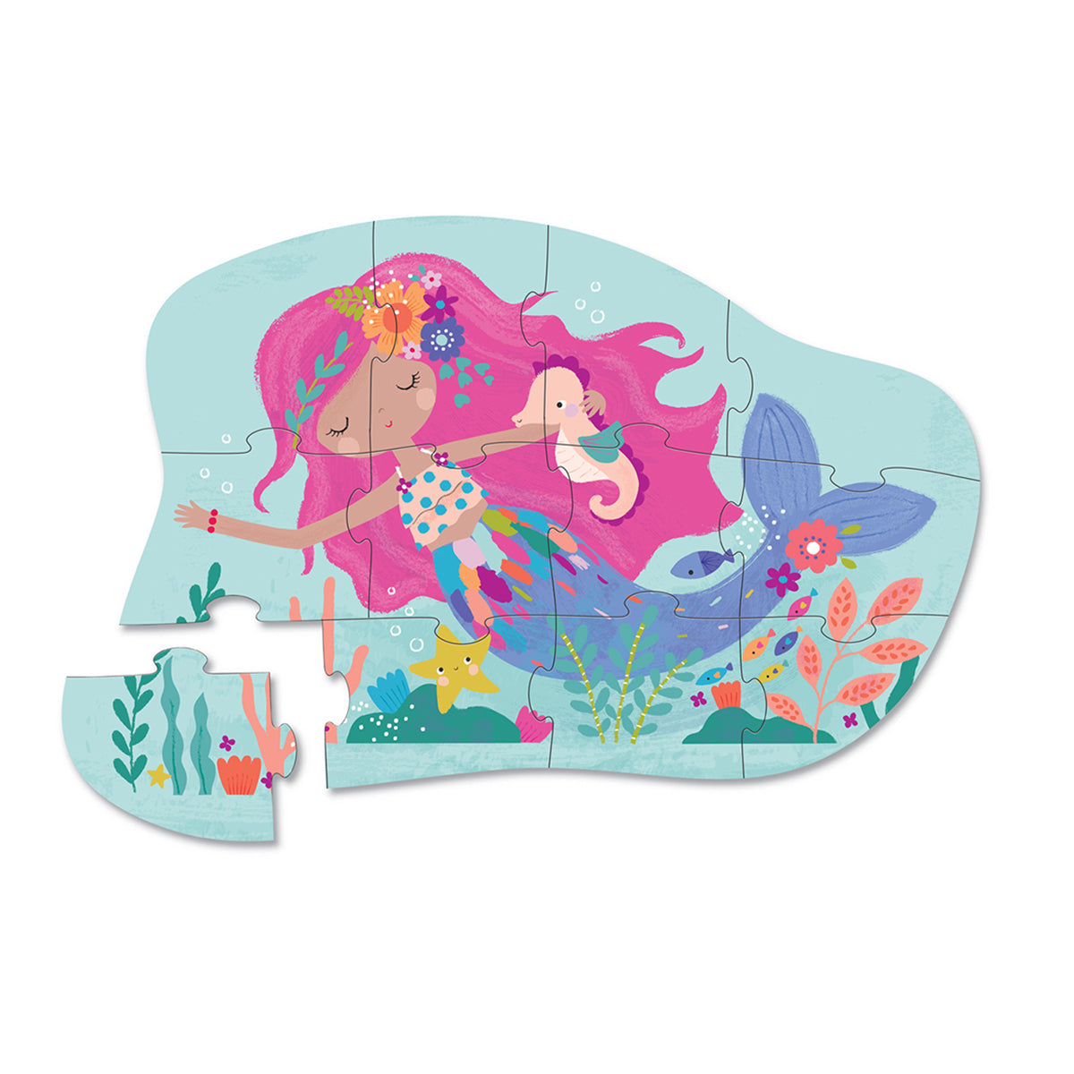 12 pc Mini Puzzle - Mermaid Dreams