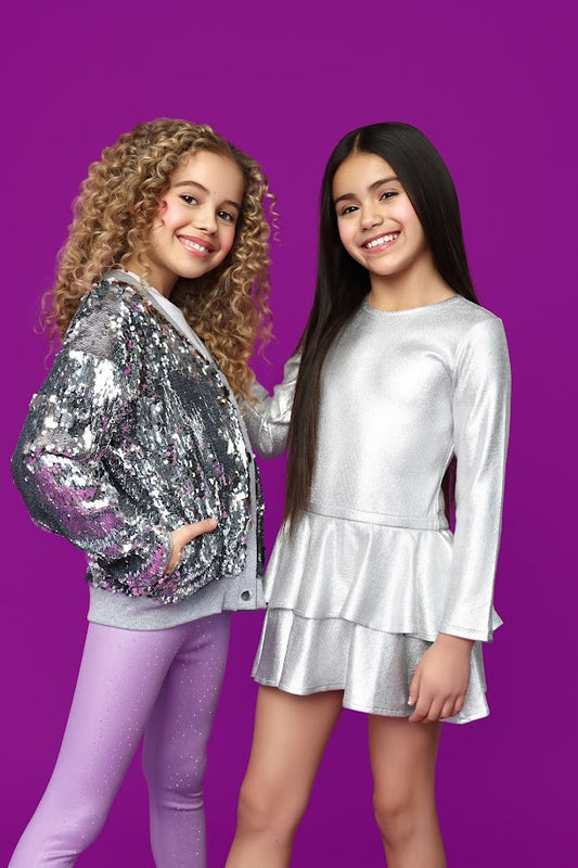 Silver Sequin Cardigan
