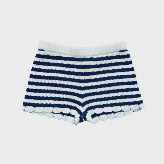 Knit Striped Shorts