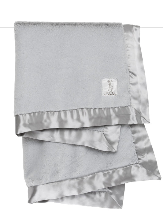 Little Giraffe Luxe Blanket-silver : OS