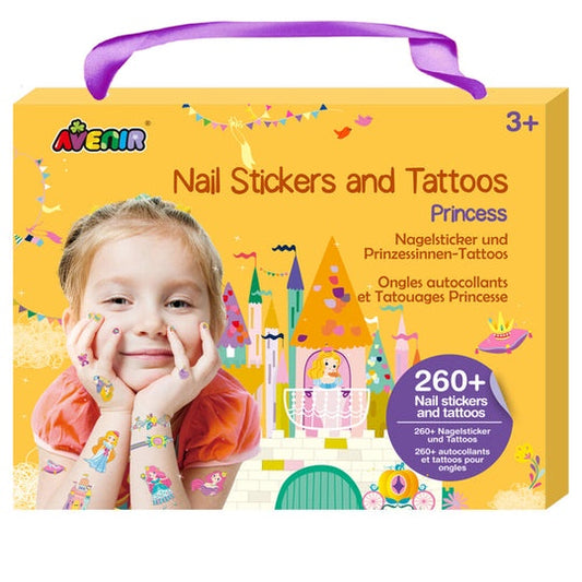Nail Stickers & Tattoo Kit Princess
