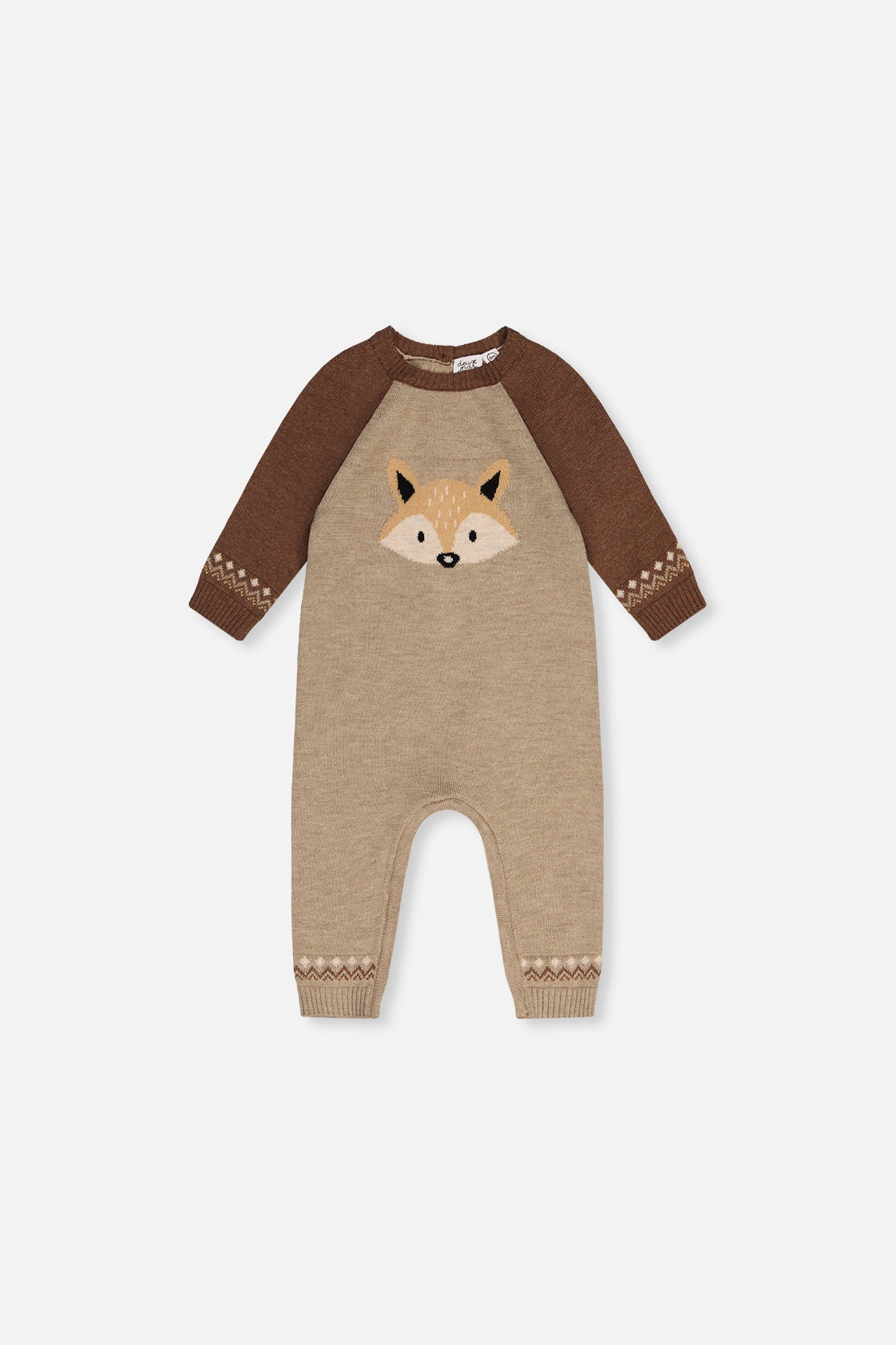 Fox Knitted Intarsia Romper