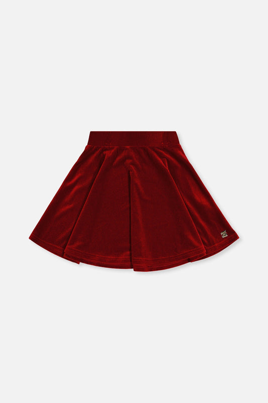 Vibrant Velvet Toddler Skirt