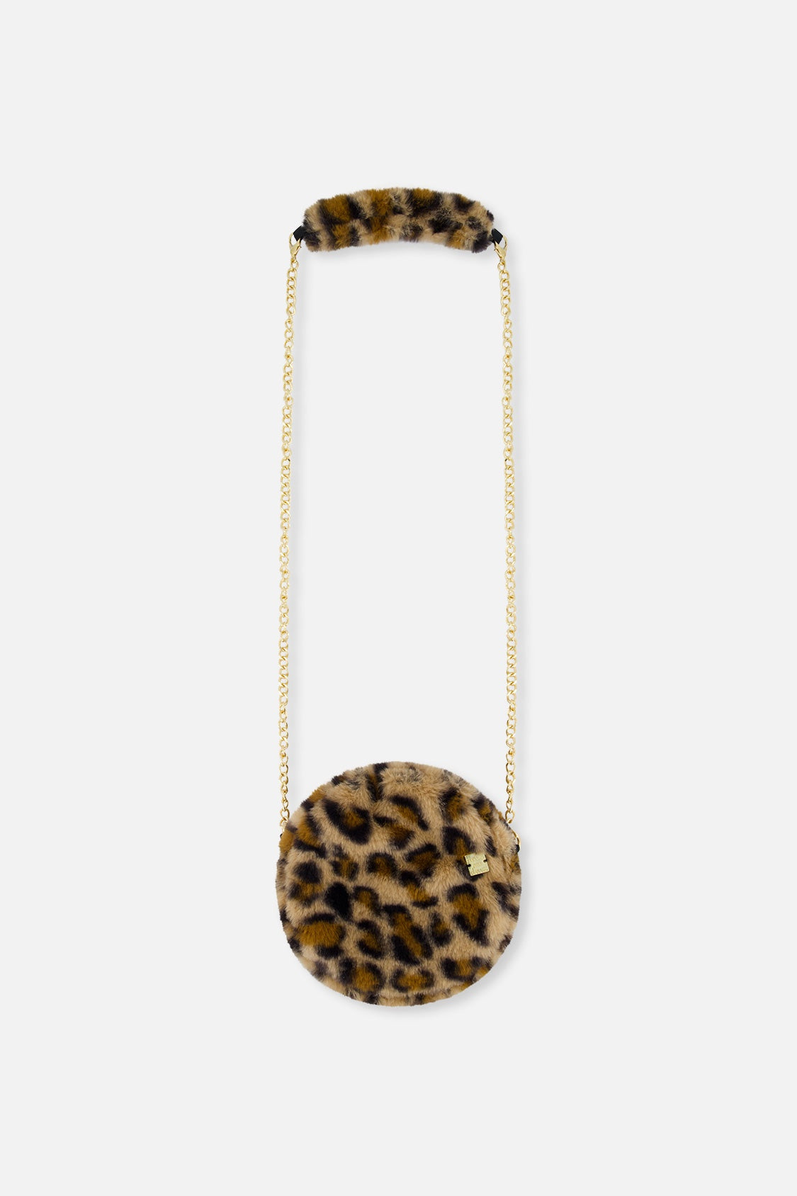 Leopard Print Faux Fur Shoulder Bag
