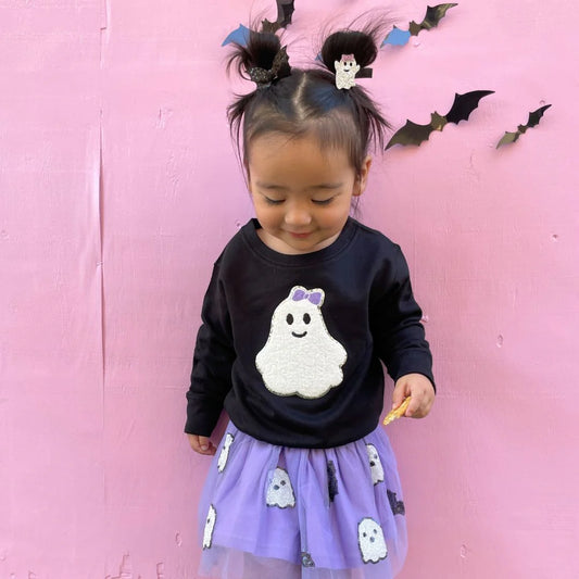 Sequin Ghost + Bats Baby Tutu Skirt