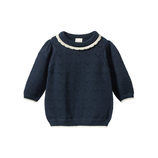 Maeve LS Pointelle Baby Tee