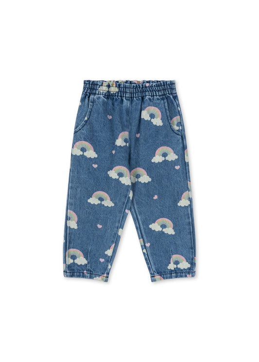 Magot Rainbow Denim Frill Pant