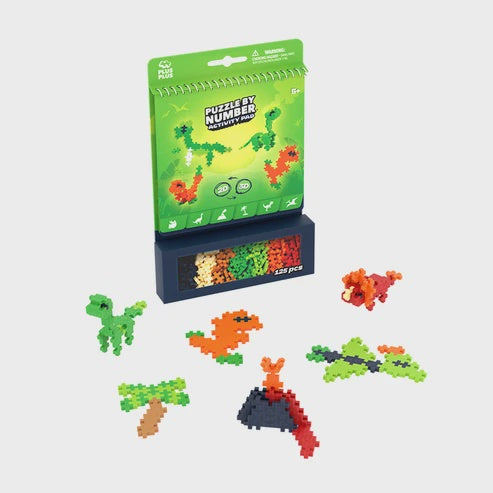 Puzzle by Number Activity Pad Dino