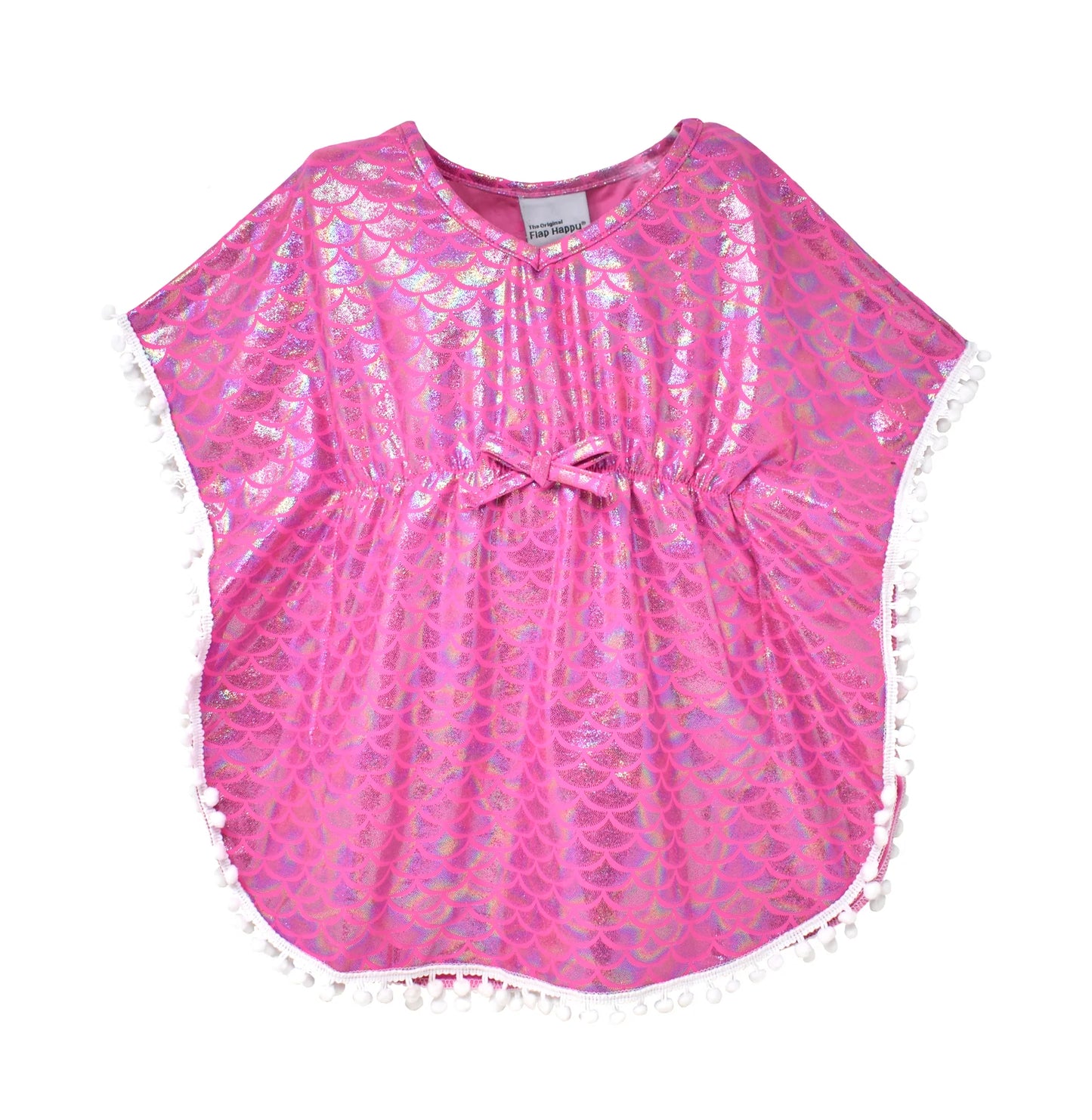 Kaia Beach Cover-up-Pink Scales : 12m-18m