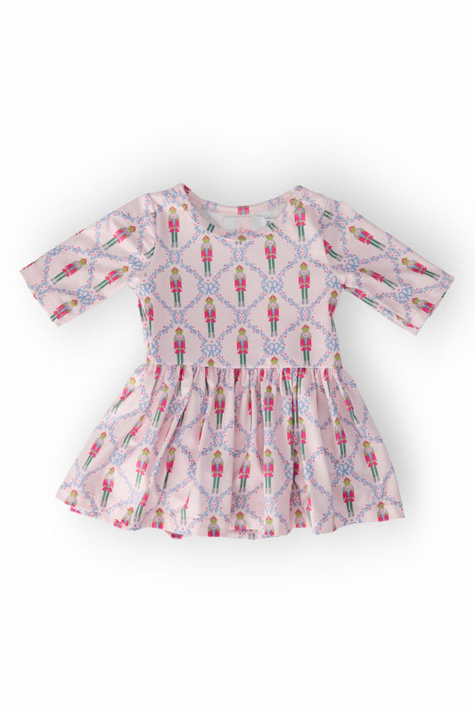 Nutcracker 3/4 Sleeve Pocket Twirl Bodysuit