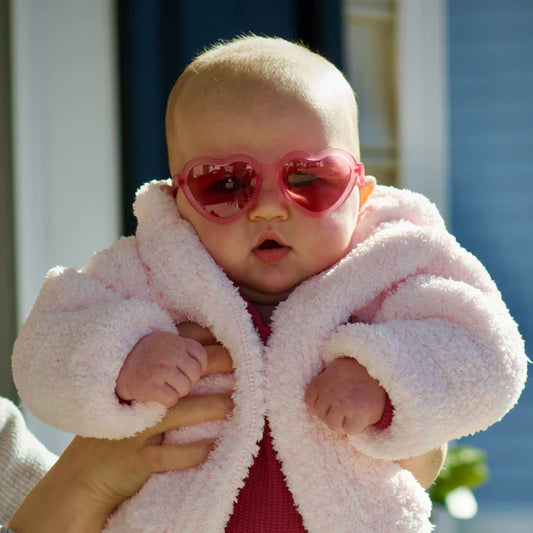Fuchsia Haze Heart I Pink Transparent Lenses