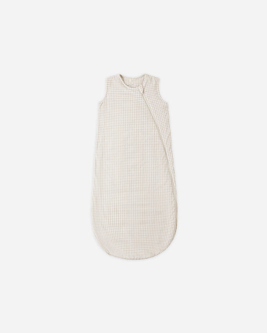 Bamboo Sleep Bag in Oat Gingham