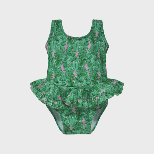Tropical Fronds Stella Baby Ruffle Swimsuit