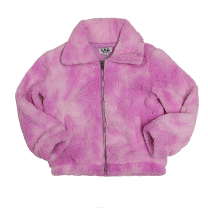 Tie Dye Sherpa Coat