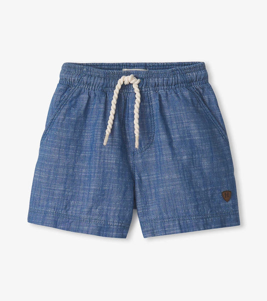 Indigo Pull On Shorts