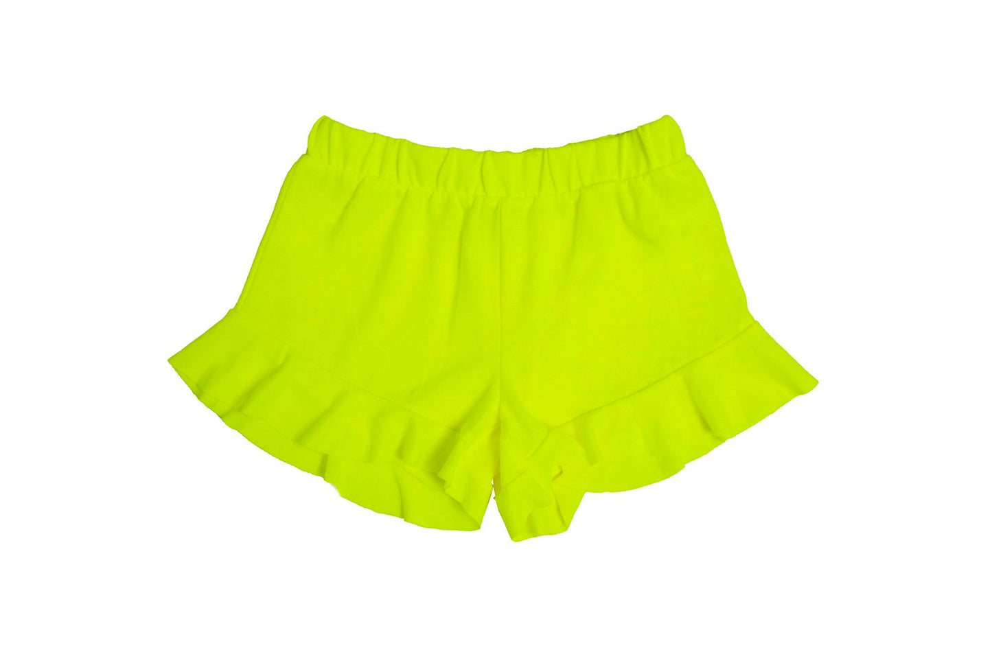 Happy Ruffle Shorts-Yellow