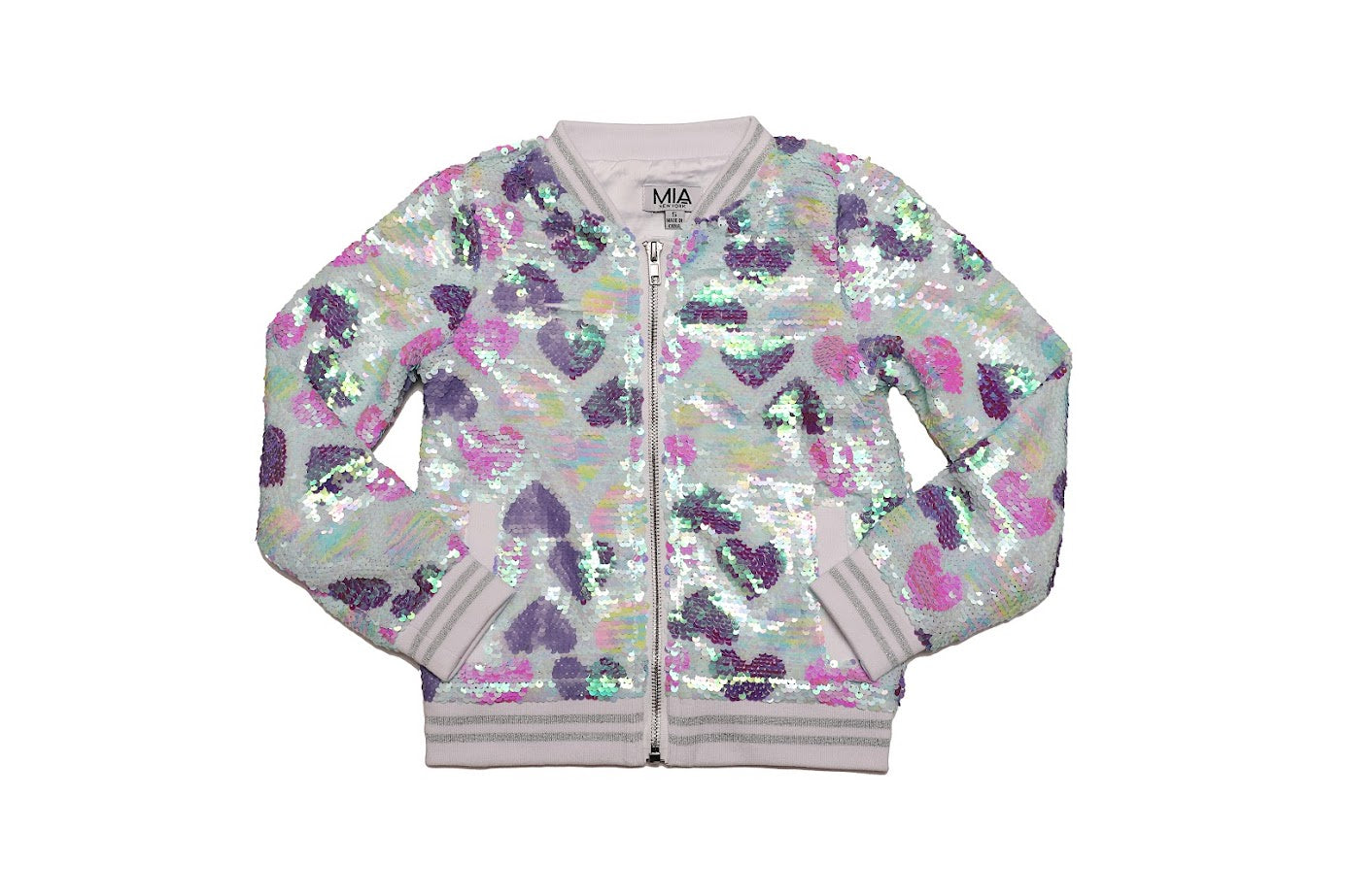 Sequin Heart Varsity Jacket