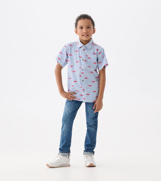 Shark Silhouette Button Down Shirt