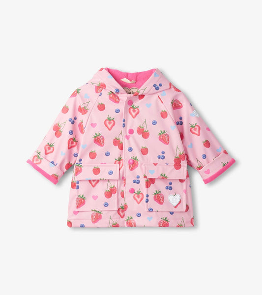 Summer Berries Snap Baby Rain Coat