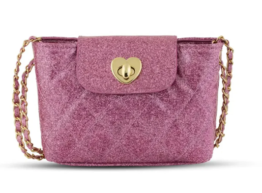 Paige Purple Glitter Purse