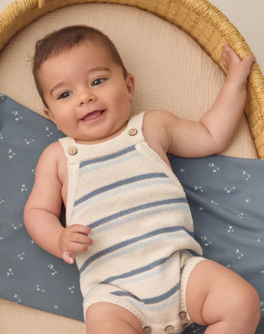 Ocean Stripe Tatum Shortie Knit Romper