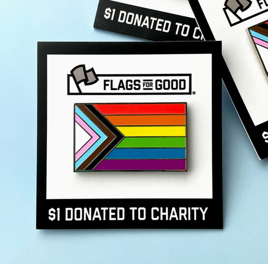 Progress Flag Enamel Pins