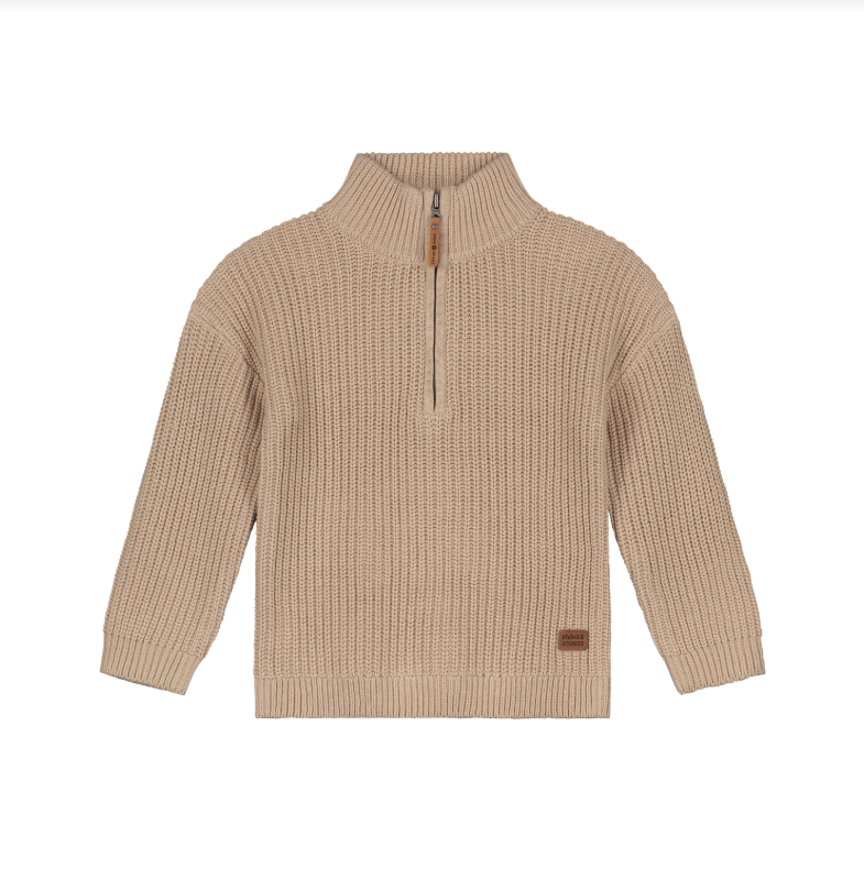 Quarter Zip Kid Knit Pullover