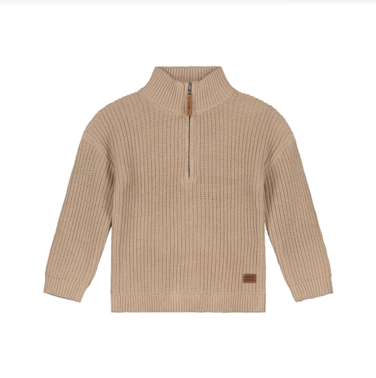 Quarter Zip Kid Knit Pullover