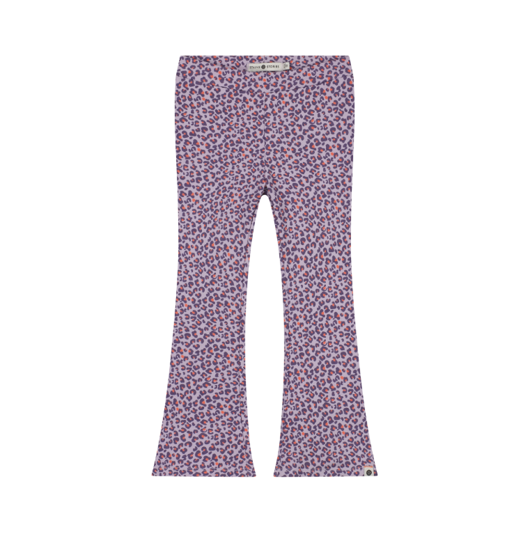 Purple Leopard Flared Pants