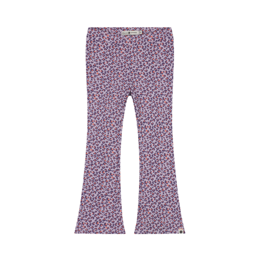 Purple Leopard Flared Pants