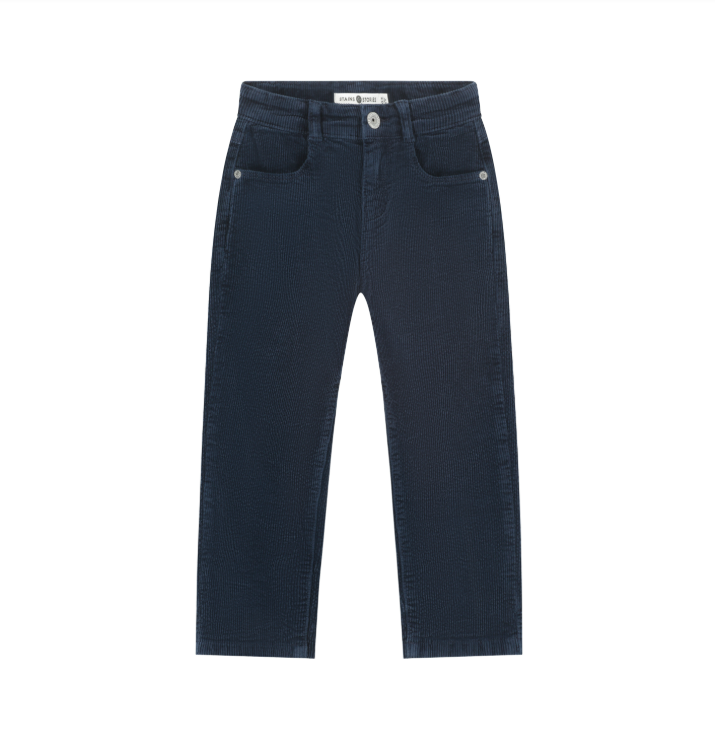 Dark Denim Wide-Fit Toddler Pants