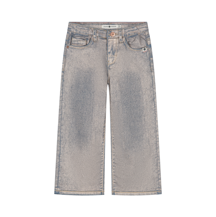 Muted Wide Leg Denim Pants