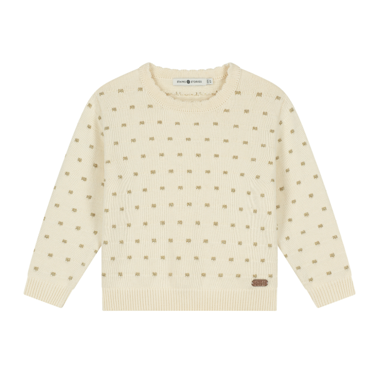 Dot Pattern Knit Pullover