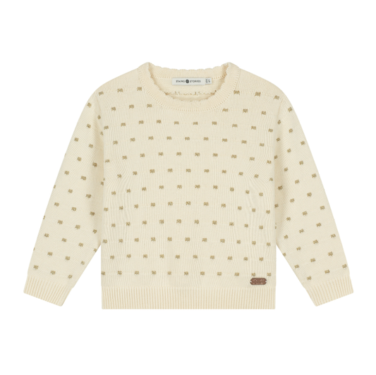 Dot Pattern Knit Pullover
