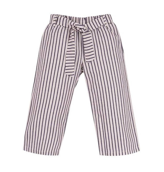Striped Pants W/ Belt