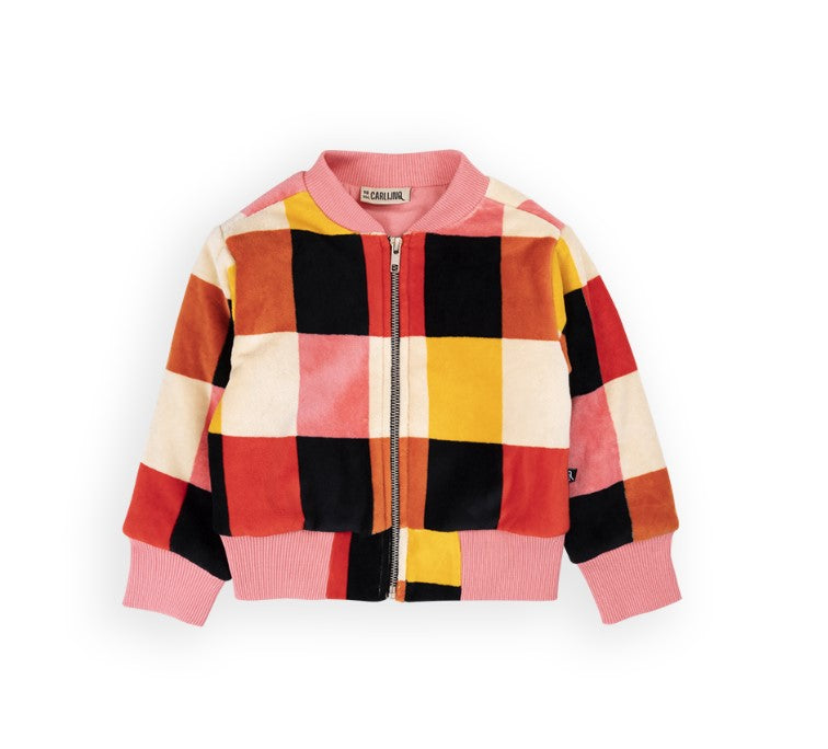 Checkered Bomber Jacket