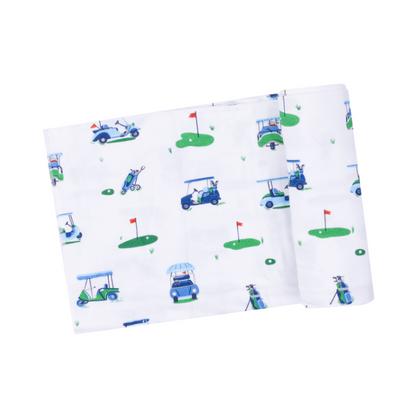 Vintage Golf Carts Swaddle Blanket